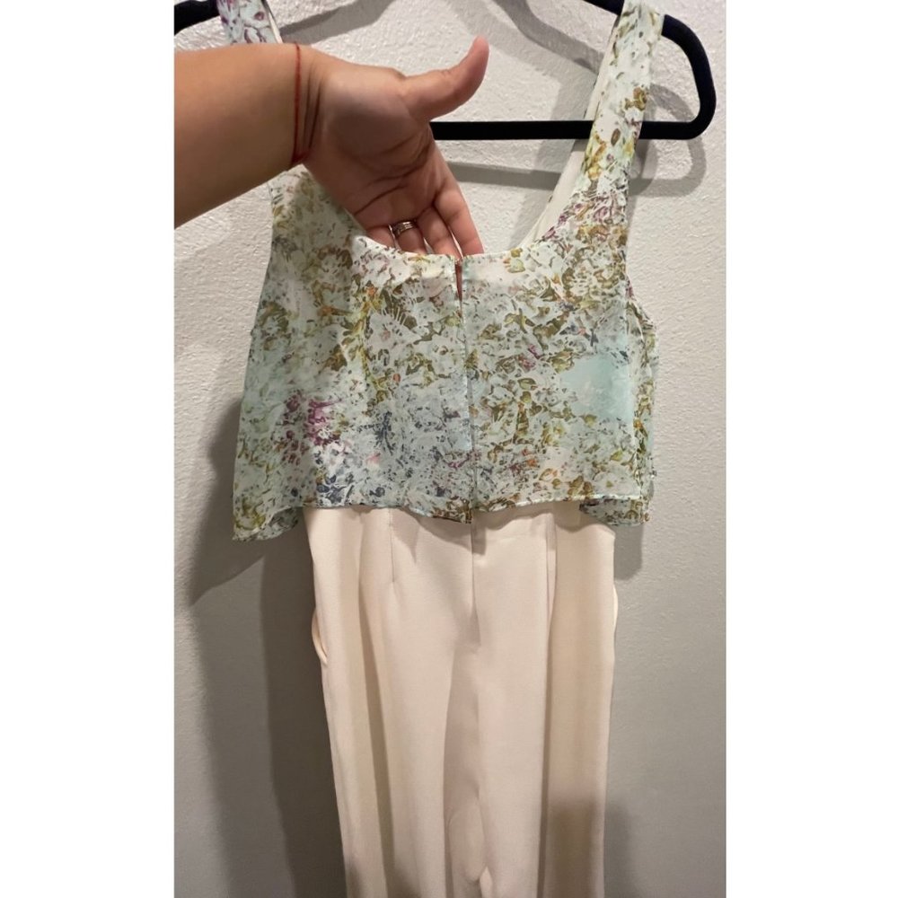 BCBGeneration Ivory Light Blue Jumpsuit - Picture 6 of 8
